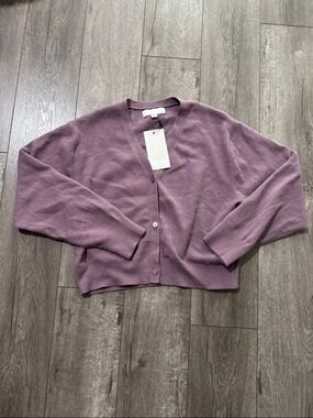 NWT girls Zara purple cardigan 11/12